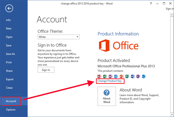 mac office 2016 manually enter product key for activation